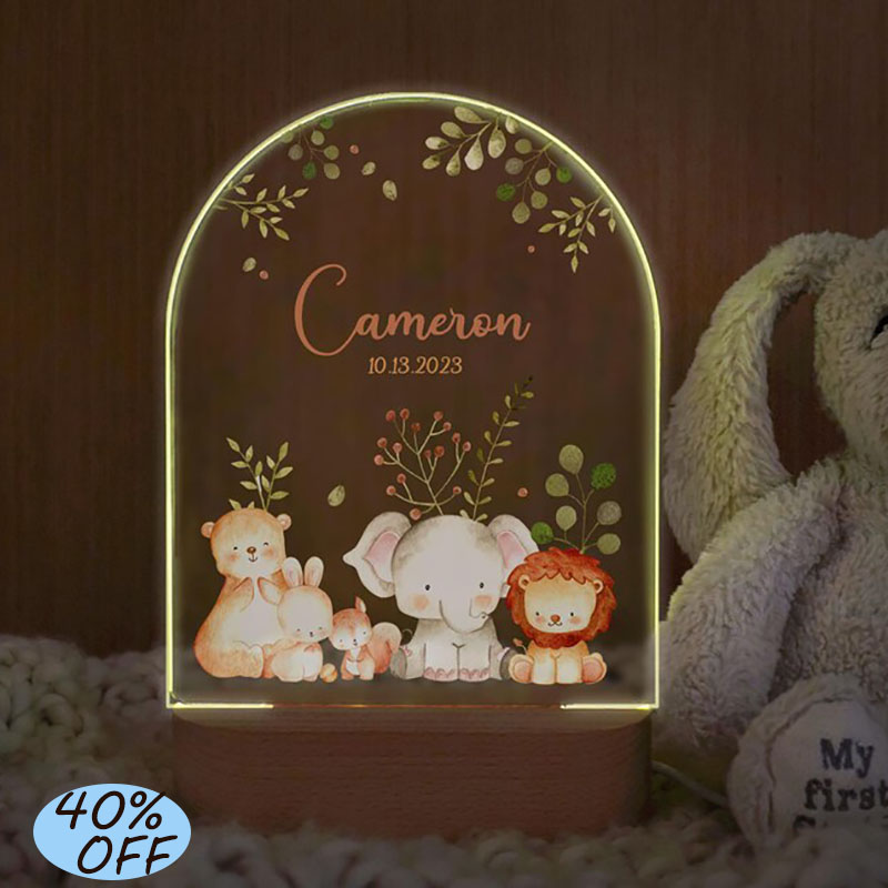 Baby Nursery Light - Luz nocturna de bebé con nombre