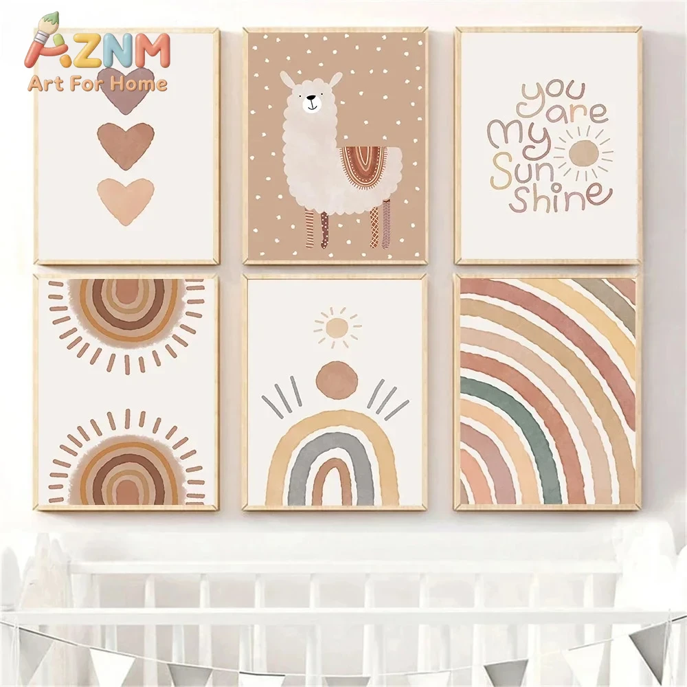 Baby Nursery You Are My Sunshine - AZNM - Cuadro Decorativo de Lona