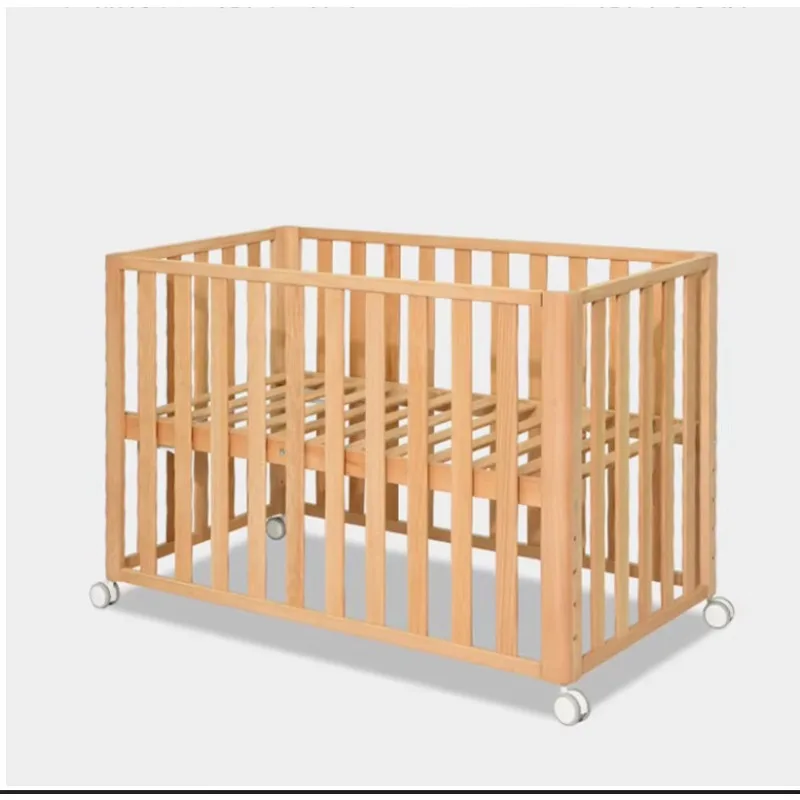 Convertible Crib Set - Cuna convertible moderna de madera, juego