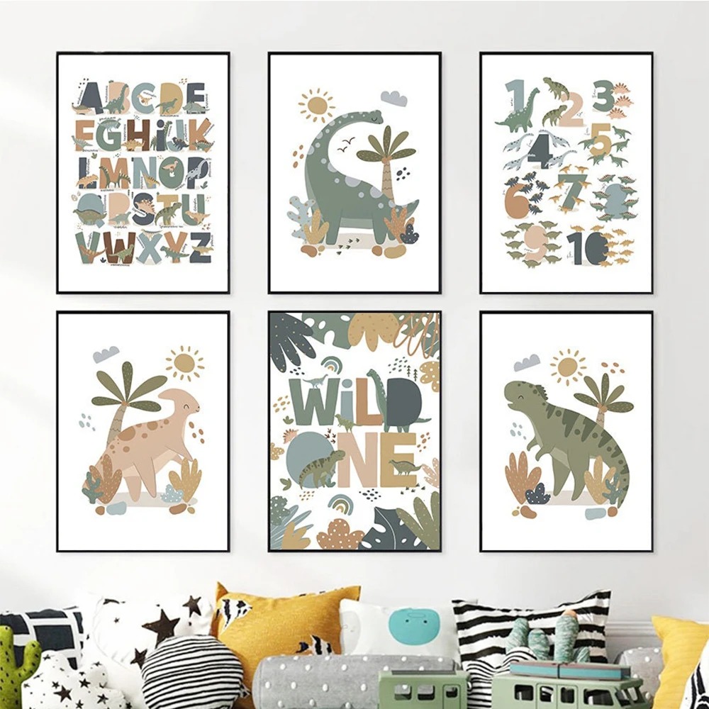 Baby Nursery Pictures - Cuadro de Lienzo con Diseño de