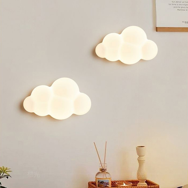 Baby Nursery Light - Lámparas de pared de nube blanca