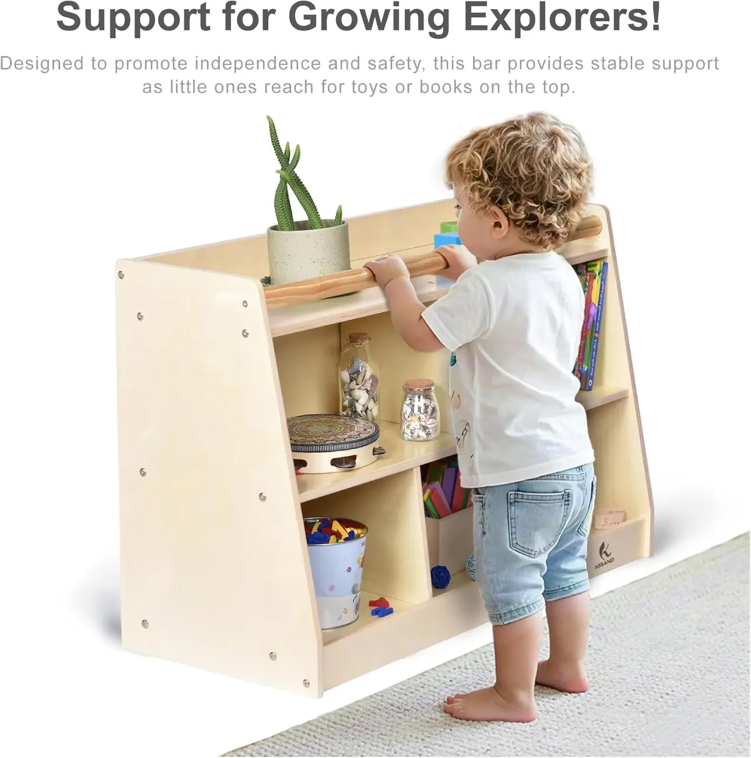 Baby Nursery Shelves - Estante Montessori para Niños Pequeños, Organizador