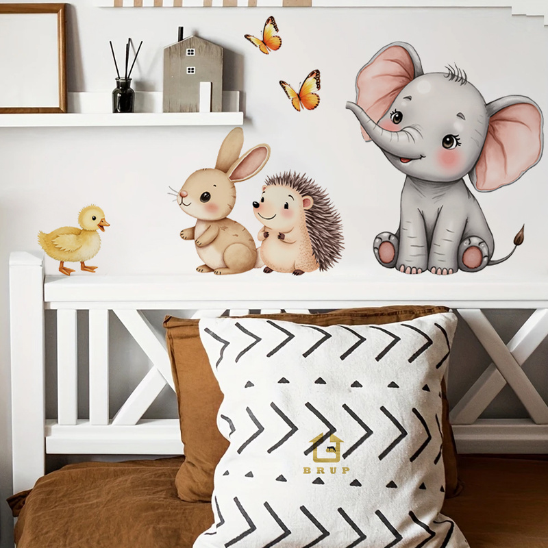 Baby Nursery Pictures - Adhesivo de pared de animales de
