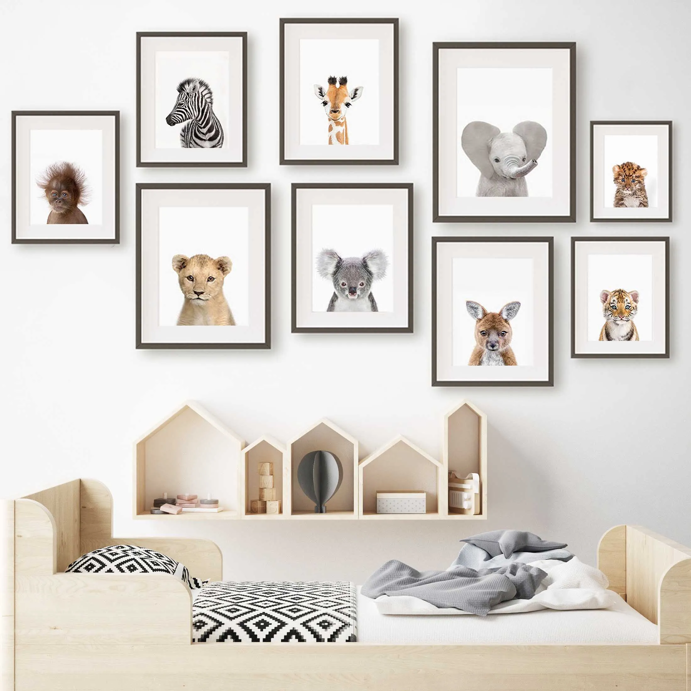 Baby Nursery Pictures - 1 cuadro sobre lienzo sin marco,