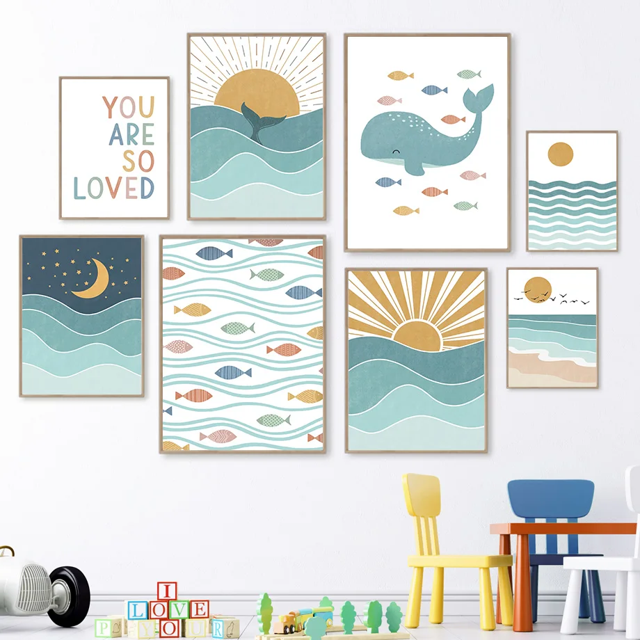 Baby Boy Nursery Quotes - 1 pieza de arte de pared