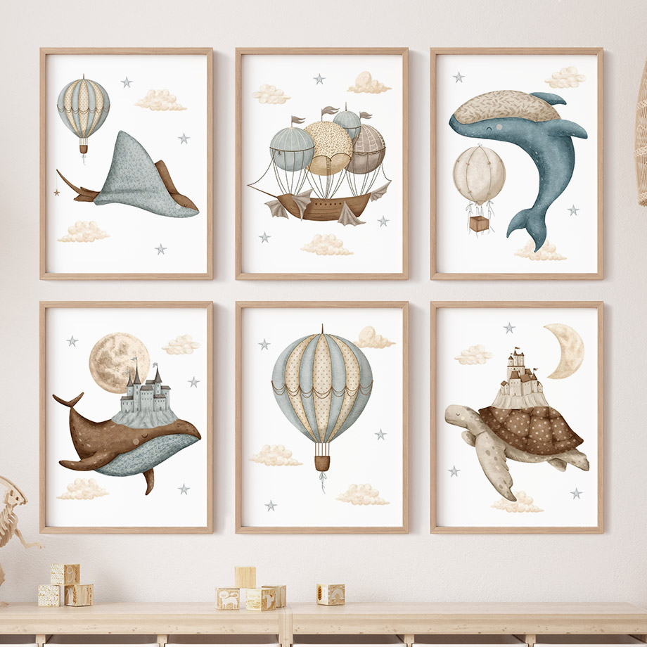 Baby Nursery Home - Pósteres de arte de pared nórdico