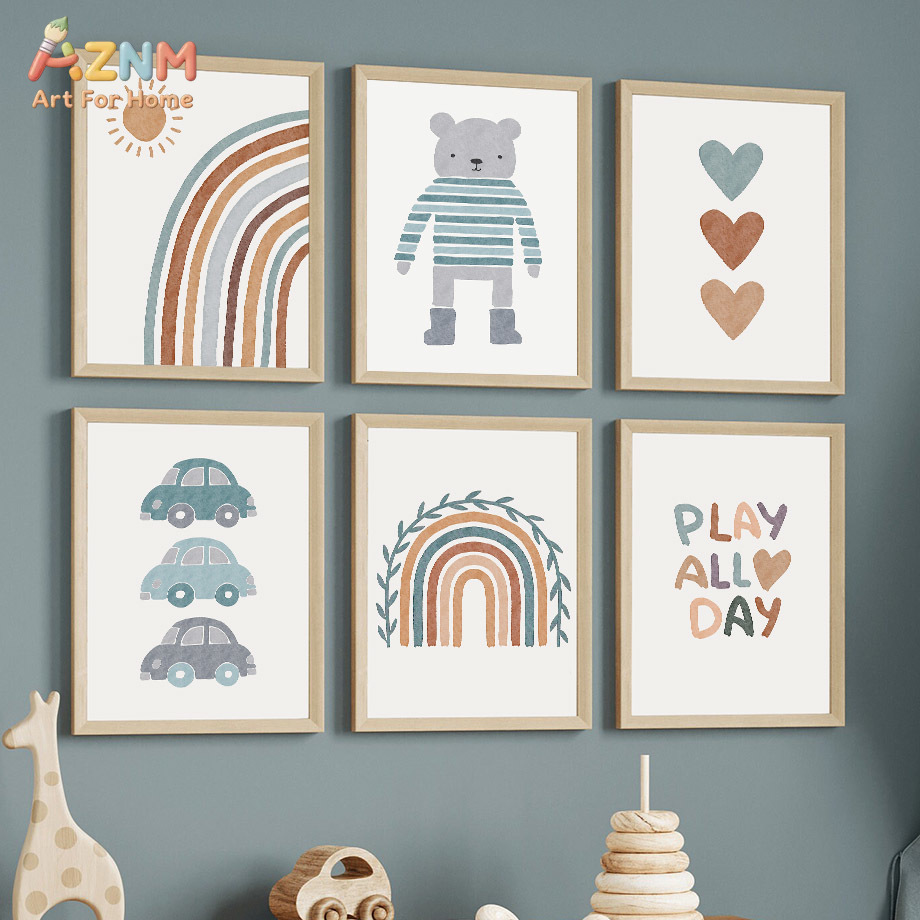 Baby Boy Nursery Quotes - AZNM Lienzo Decorativo para Coche con