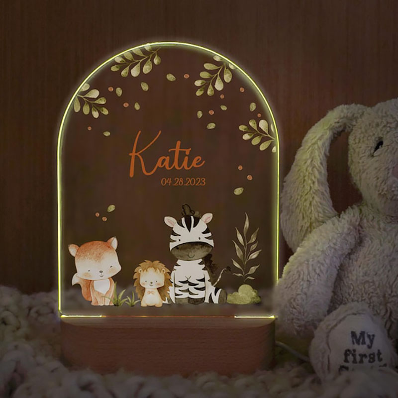 Luz nocturna de bebé con nombr - Baby Nursery Light reseña y precio
