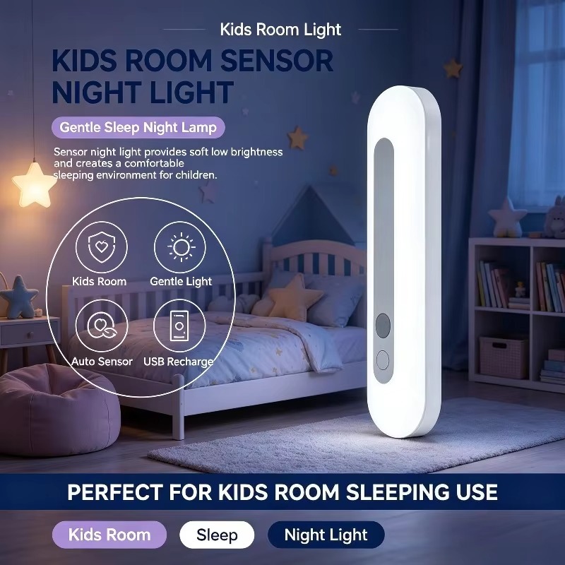 Lámpara de pared con sensor in - Baby Nursery Shelves reseña y precio