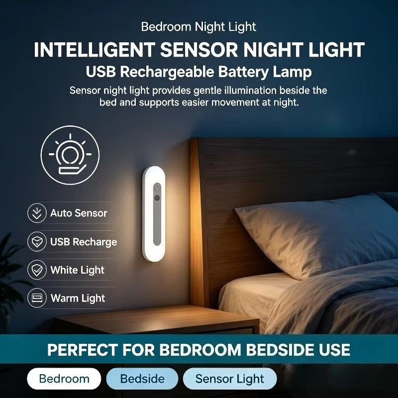 Lámpara de pared con sensor in - Baby Nursery Shelves reseña y precio