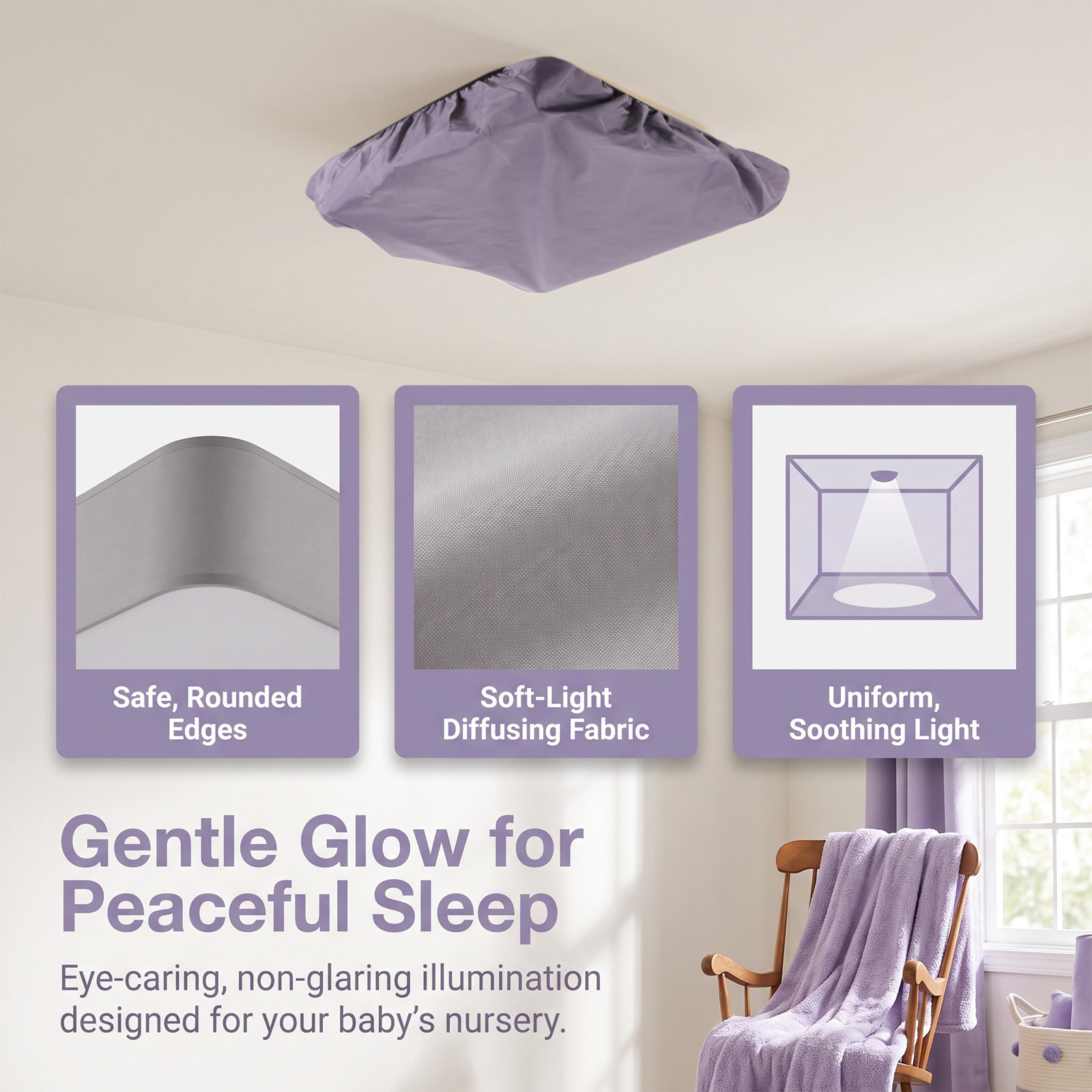Lámpara de techo para bebé, pa - Baby Nursery Lampshade reseña y precio