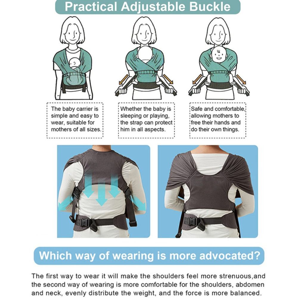 Eslinga ergonómica portátil pa - Baby Wrap Stretchy reseña y precio