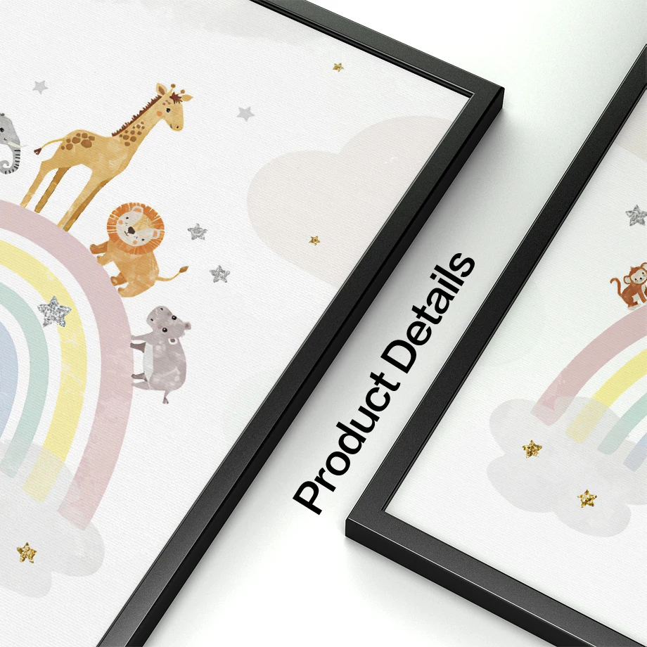 Pósteres nórdicos de jirafa, e - Baby Nursery Pictures reseña y precio