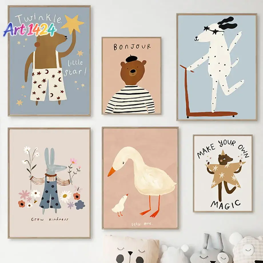 Divertidos patinetes, perro, o - Baby Nursery Pictures reseña y precio