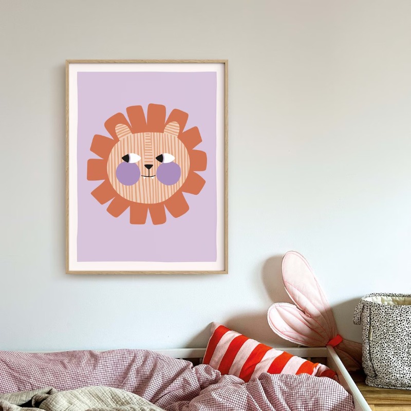 Póster con ilustración de anim - Baby Nursery Pictures reseña y precio