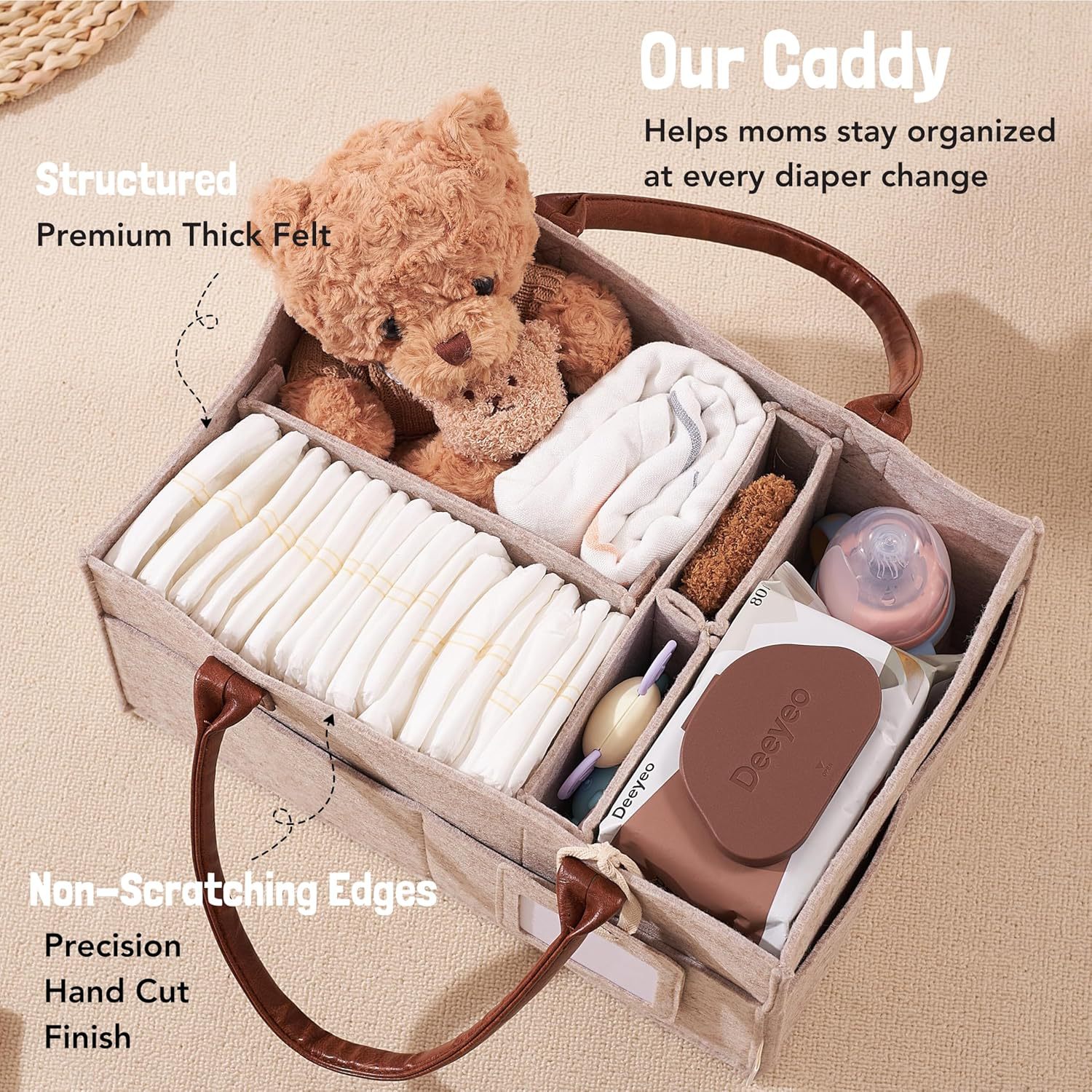 Cesta Organizadora de Fieltro  - Baby Nursery Shelves reseña y precio