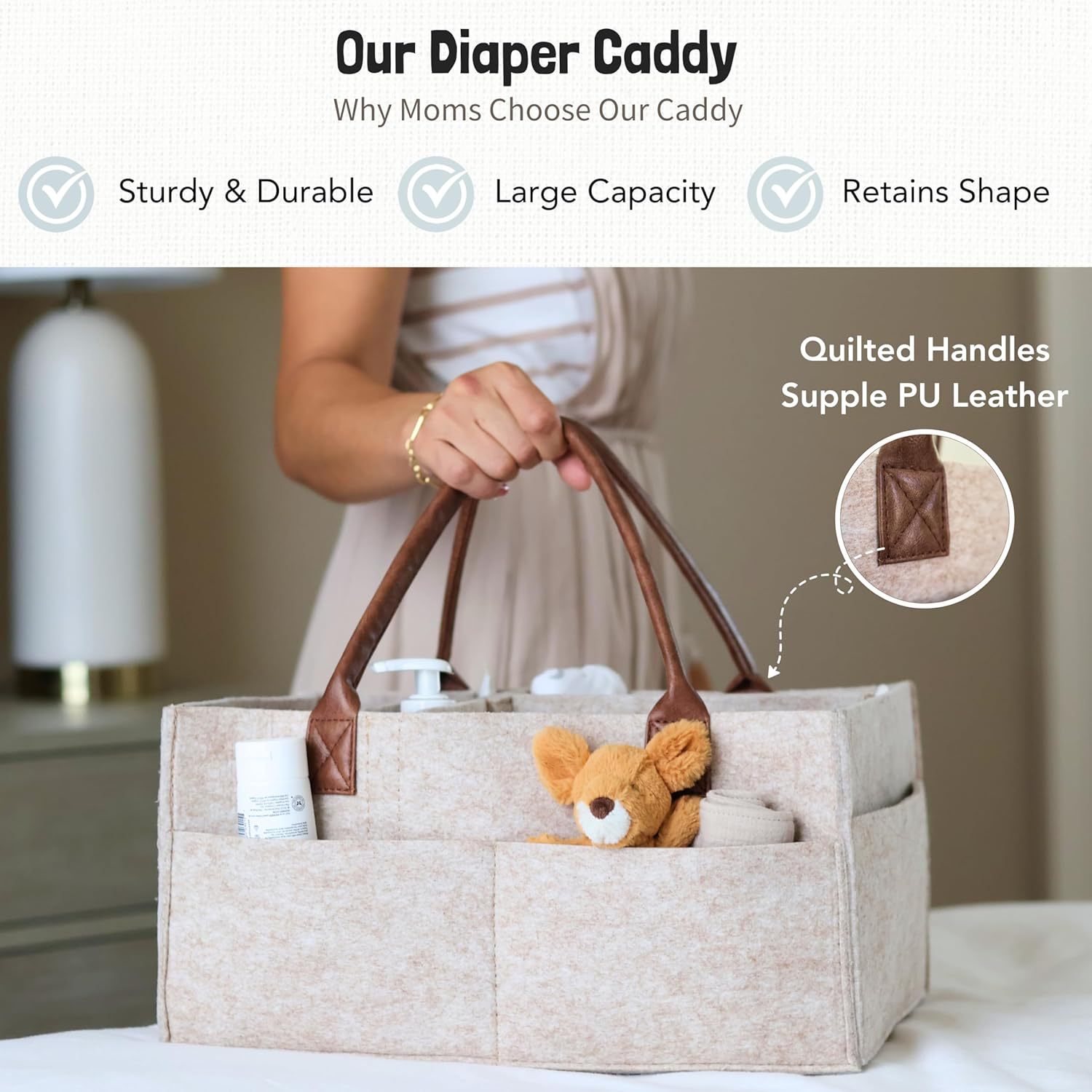 Cesta Organizadora de Fieltro  - Baby Nursery Shelves reseña y precio