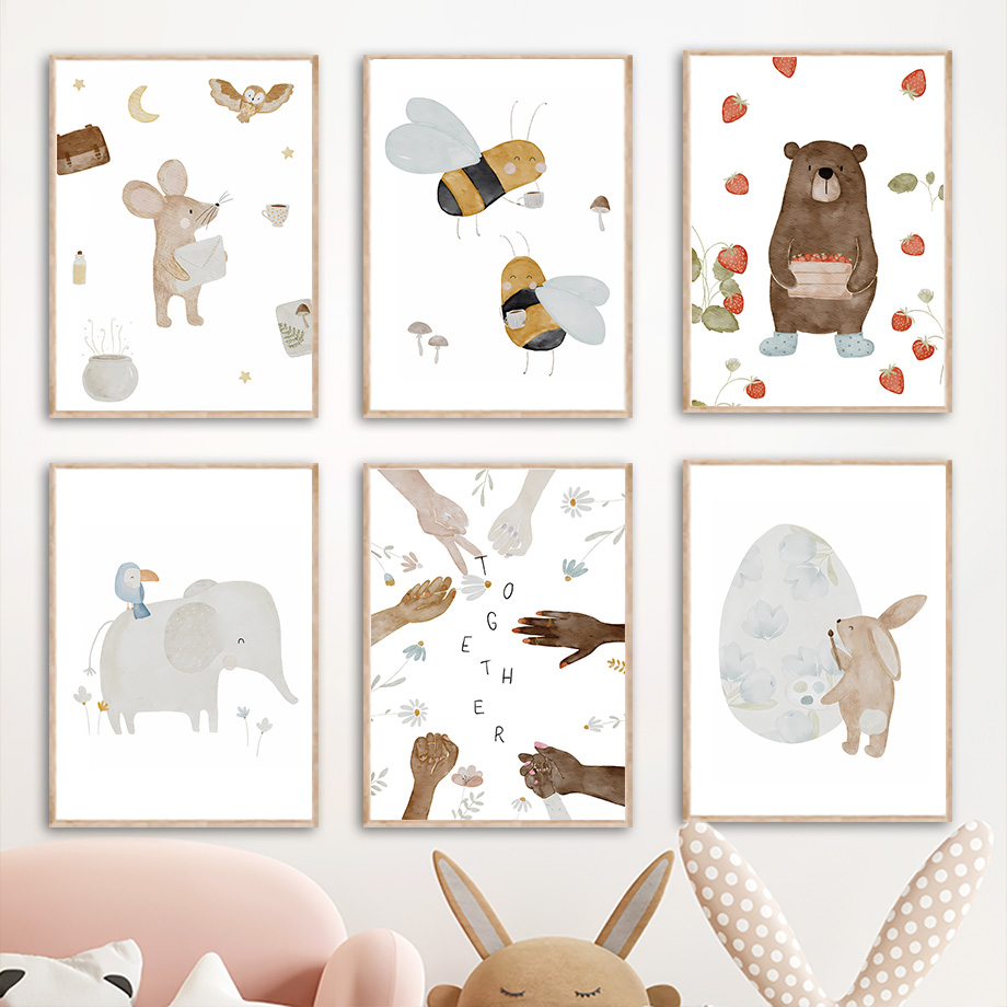 Pósteres y cuadros de animales - Baby Nursery Home reseña y precio