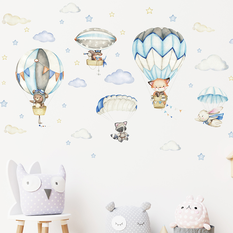 Pegatinas de pared con globos  - Baby Nursery Home reseña y precio