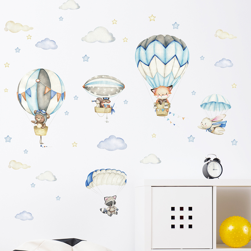 Pegatinas de pared con globos  - Baby Nursery Home reseña y precio