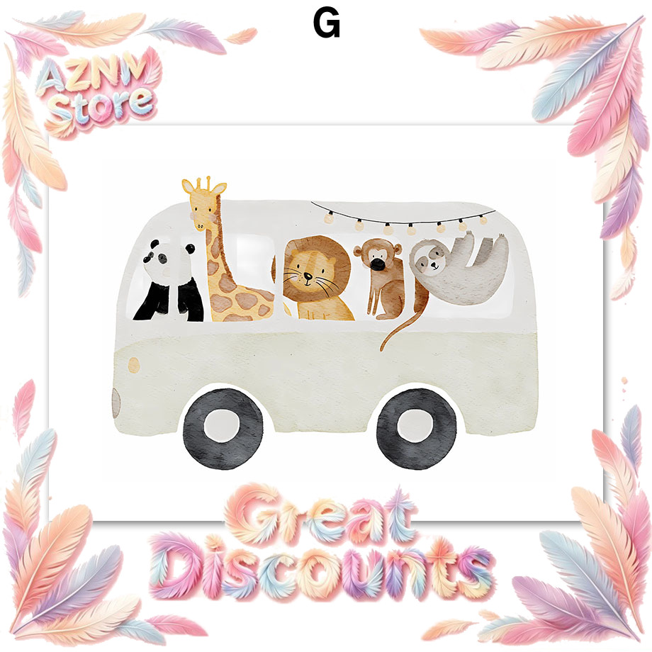 Pósteres y Láminas de Animales - Baby Nursery Home reseña y precio