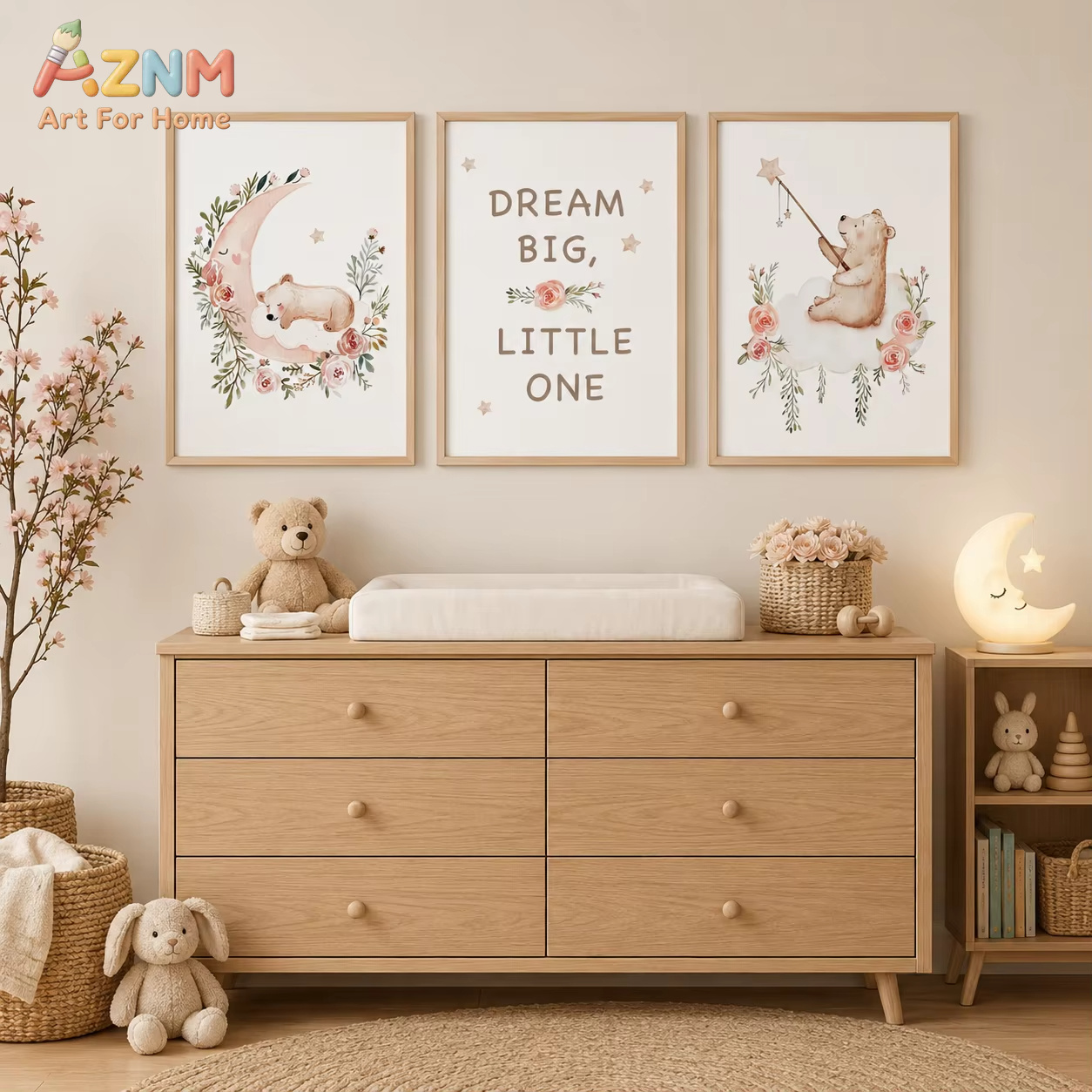 AZNM Arte de pared con flores  - Baby Boy Nursery Quotes reseña y precio