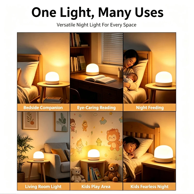 Lámpara Nocturna Recargable po - Baby Nursery Light reseña y precio