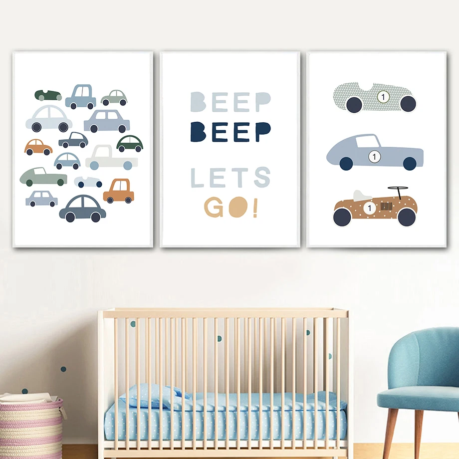 Tractor, camión, excavadora, B - Baby Boy Nursery Quotes reseña y precio