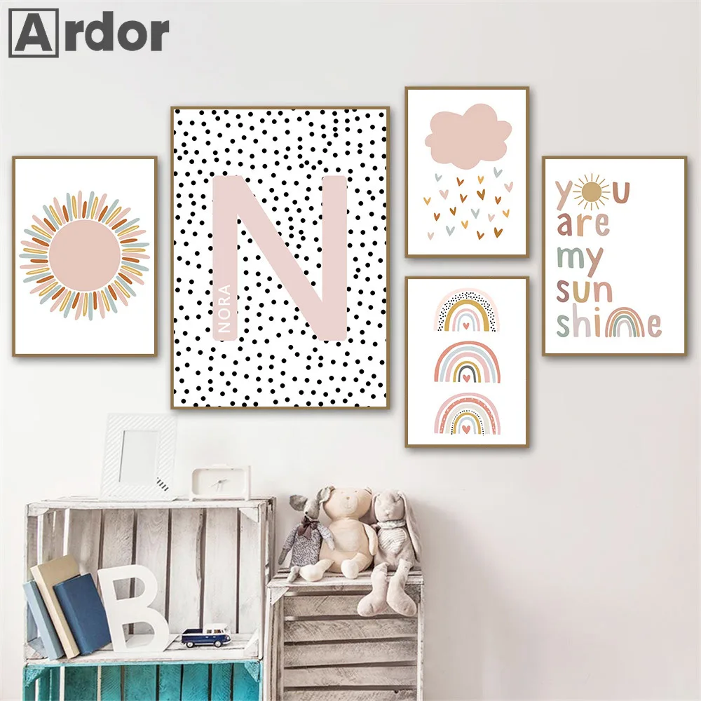 Pósteres de nombre personaliza - Baby Nursery You Are My Sunshine reseña y precio