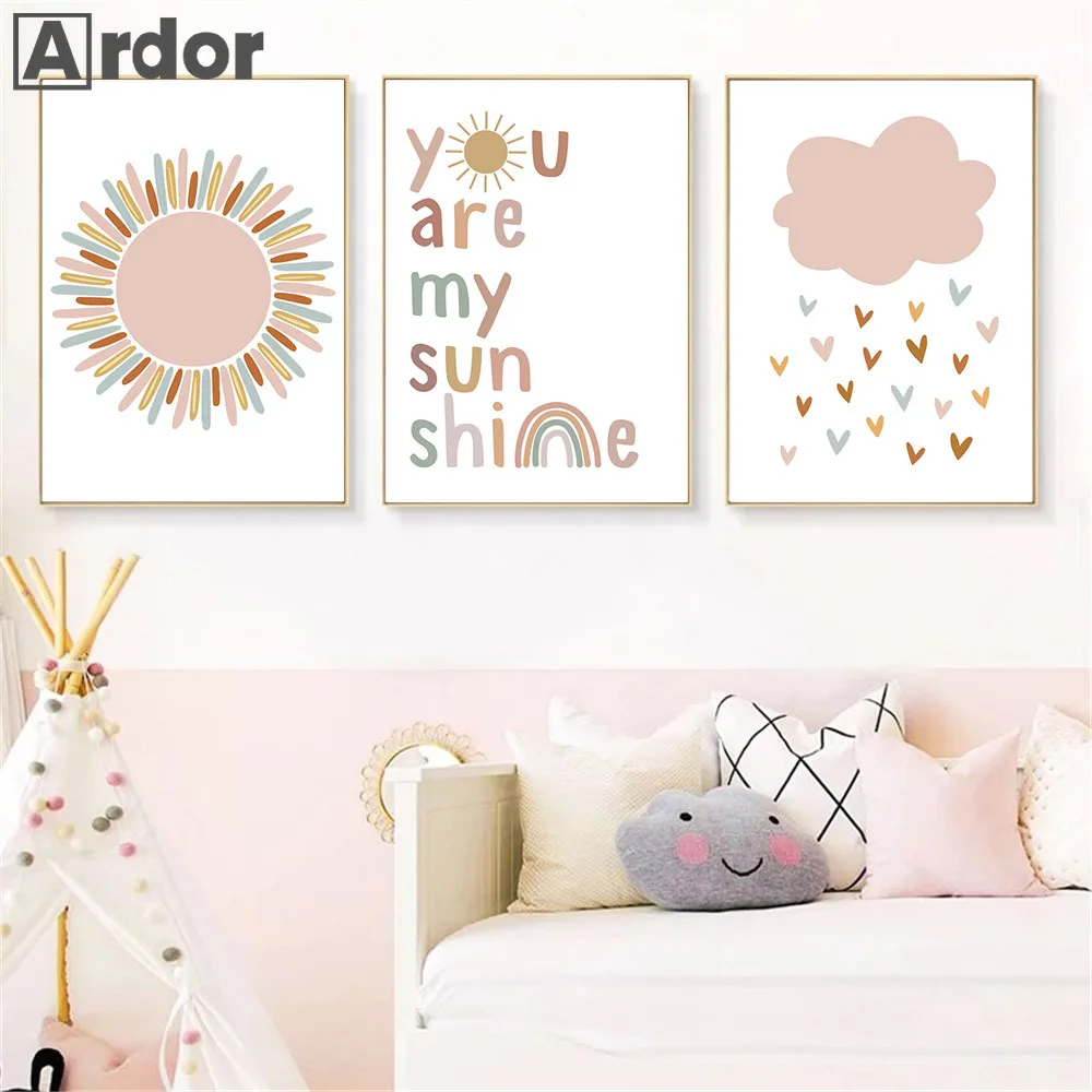 Pósteres de nombre personaliza - Baby Nursery You Are My Sunshine reseña y precio