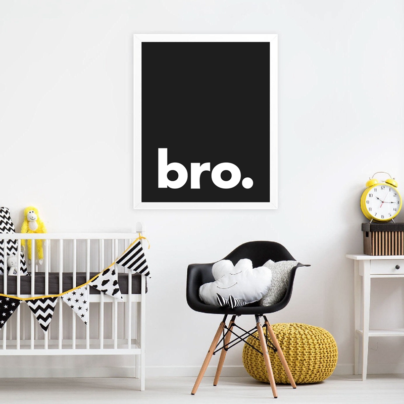 Bro. Impresión de póster de ti - Baby Boy Nursery Quotes reseña y precio