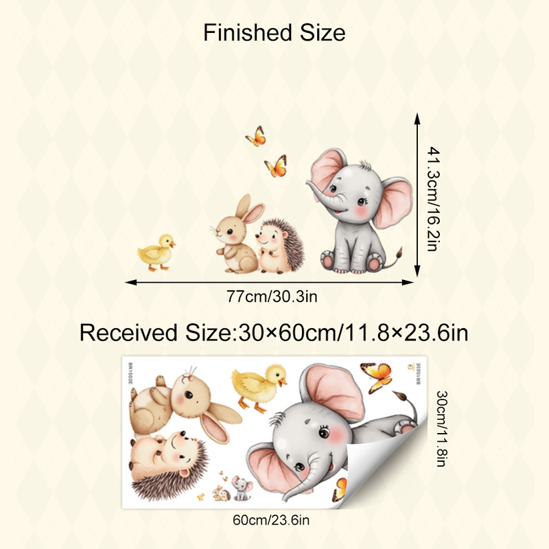 Adhesivo de pared de animales  - Baby Nursery Pictures reseña y precio