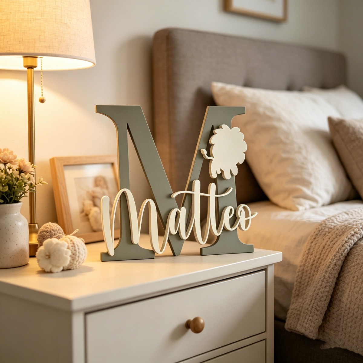 1 Pieza de Placa de Madera Per - Baby Nursery Home reseña y precio