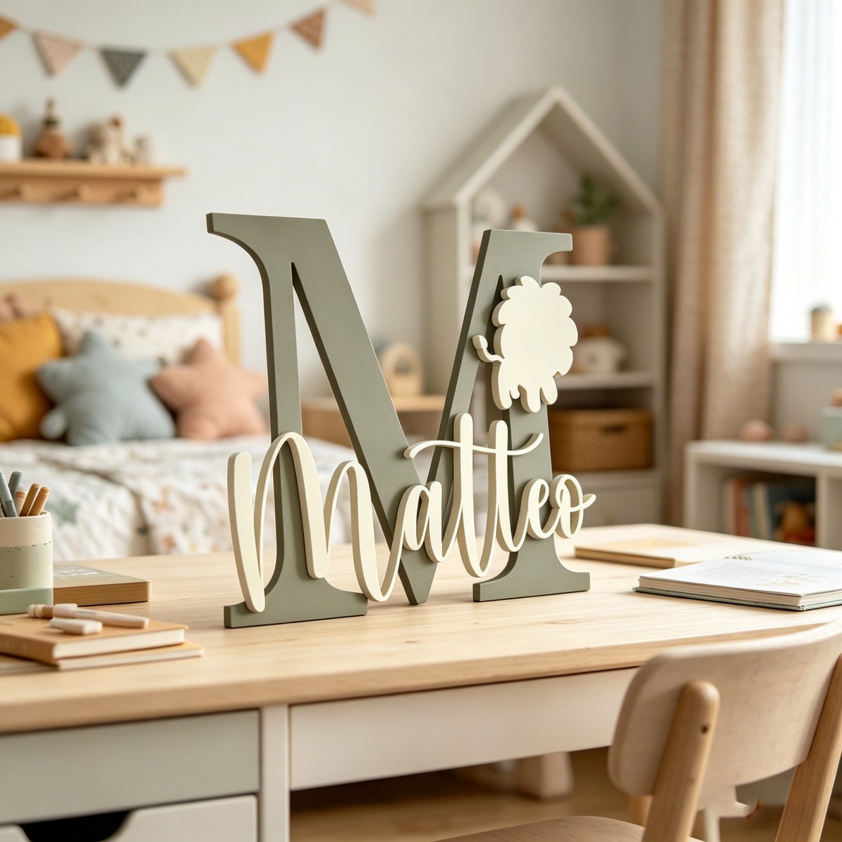 1 Pieza de Placa de Madera Per - Baby Nursery Home reseña y precio