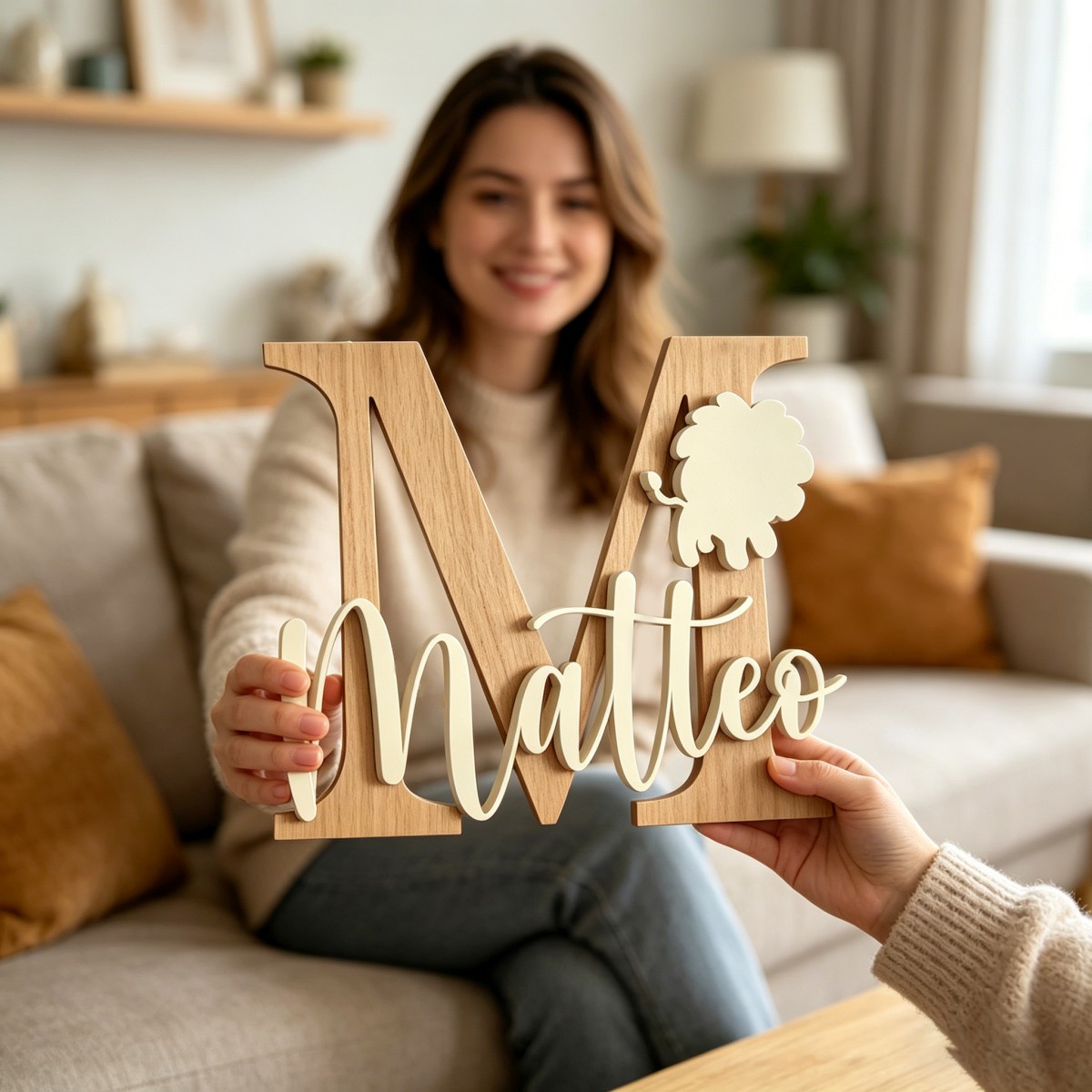 1 Pieza de Placa de Madera Per - Baby Nursery Home reseña y precio