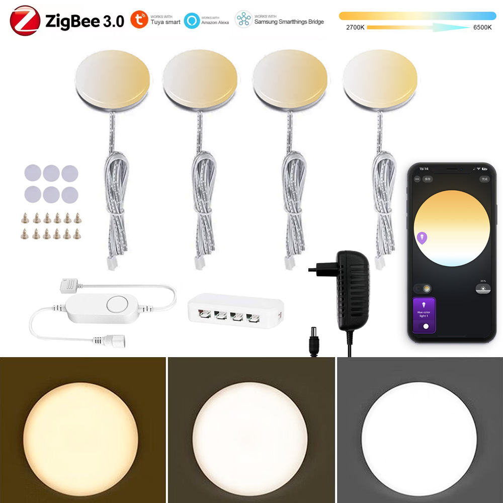 Luz LED Redonda Zigbee 3.0 par - Drawer Dresser White reseña y precio