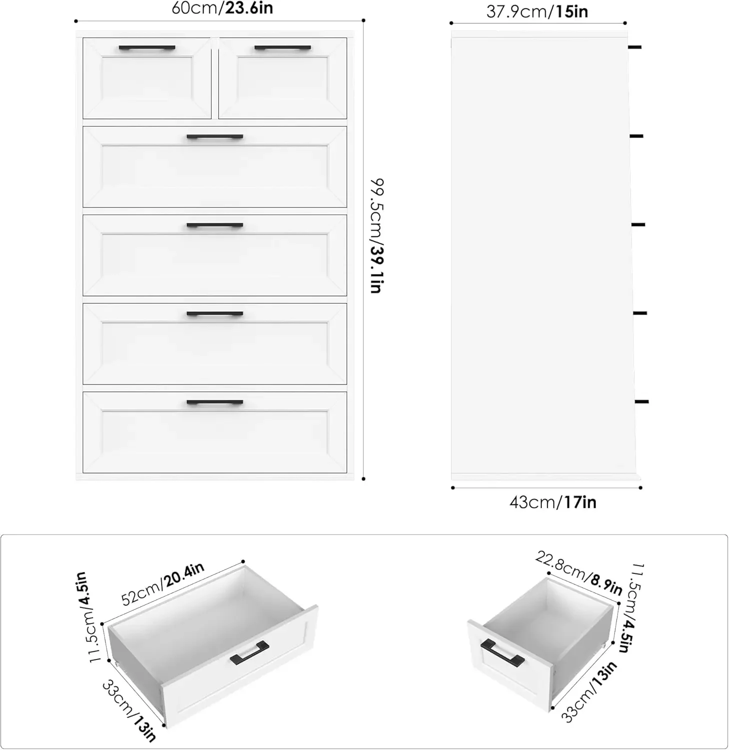 Gran Liquidación: Cómoda Blanc - Drawer Dresser White reseña y precio