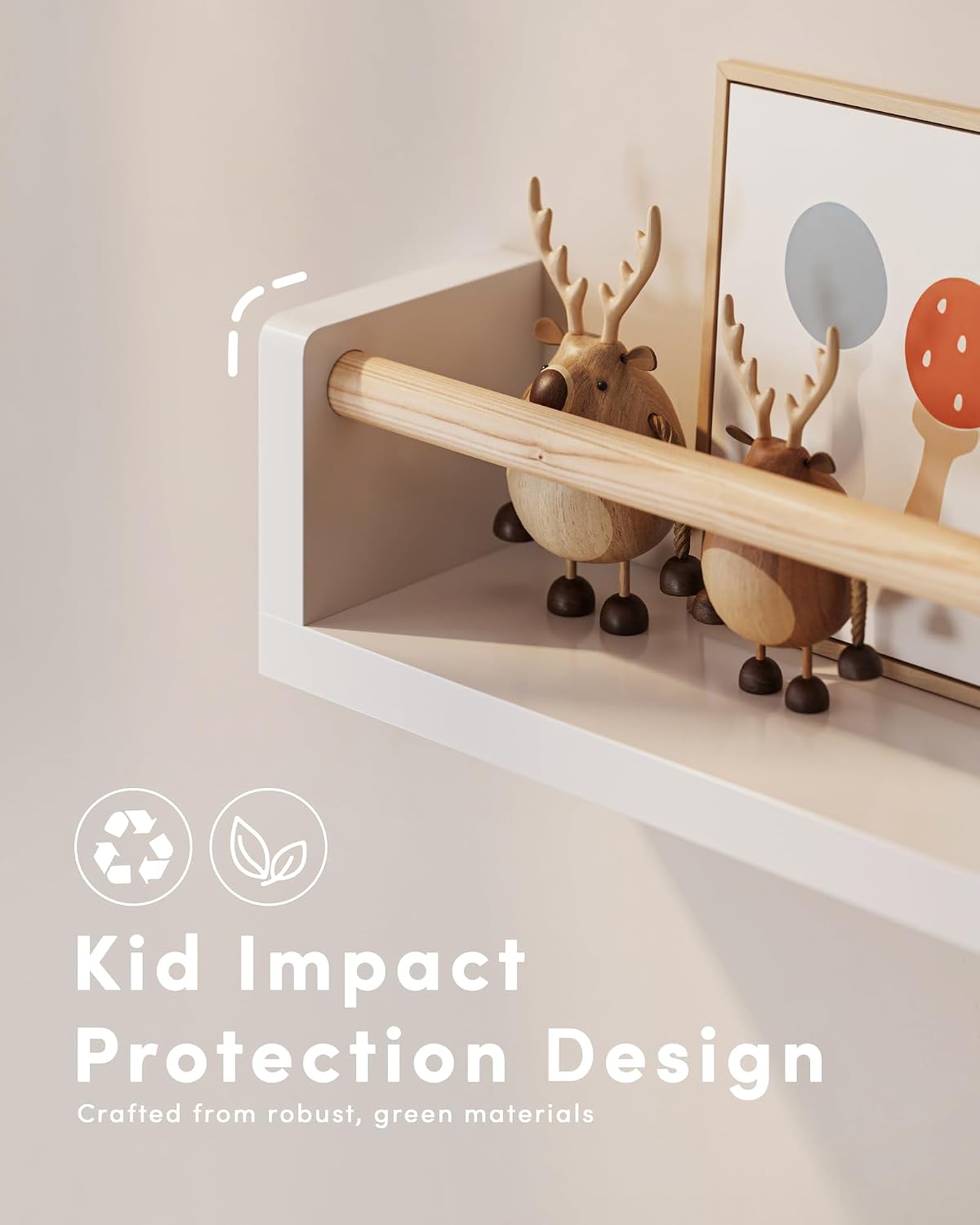 Juego de 3 estantes flotantes  - Baby Nursery Shelves reseña y precio