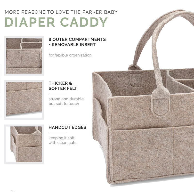 Caddy para pañales: contenedor - Baby Nursery Shelves reseña y precio