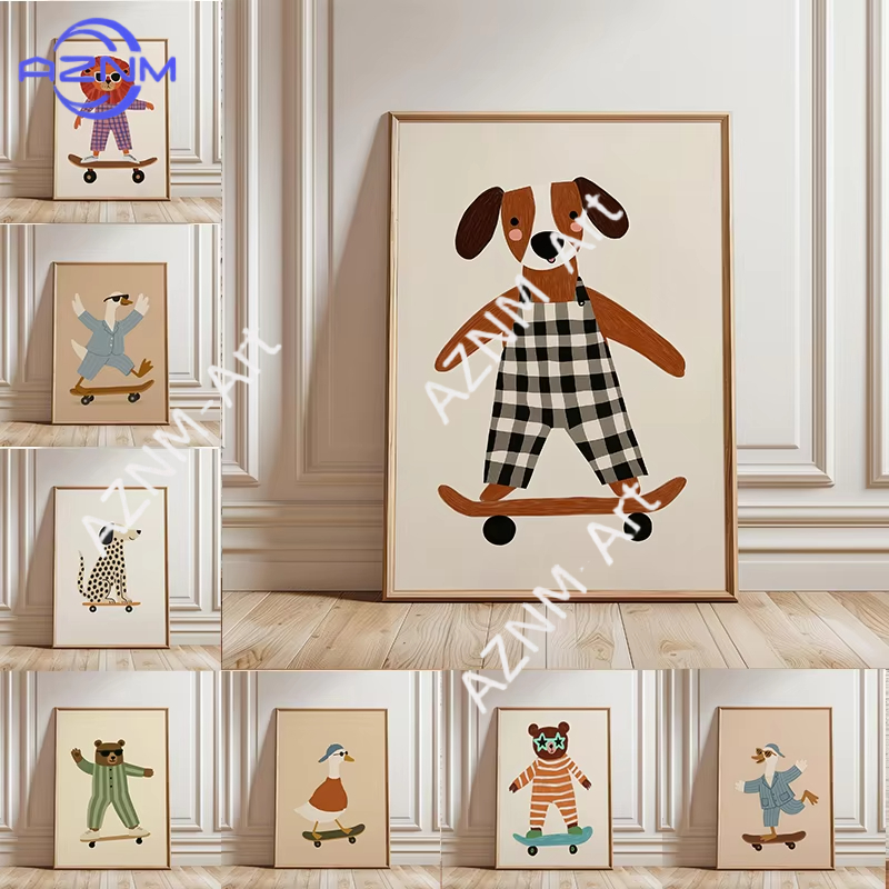 Póster Divertido de Animales P - Baby Nursery Home reseña y precio