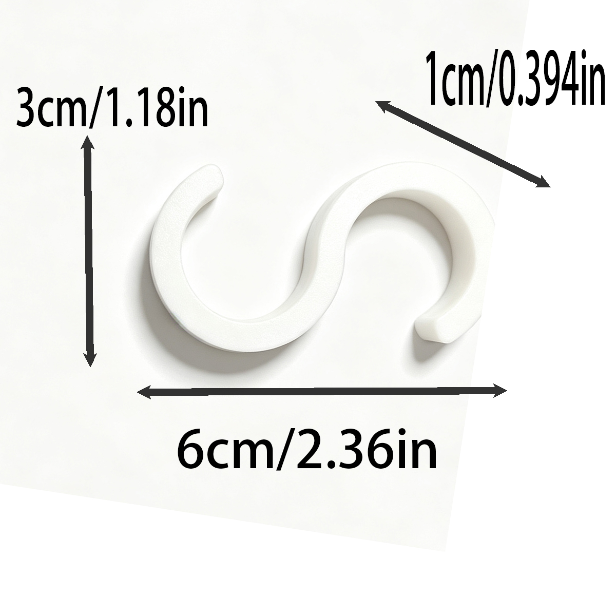 Ganchos en forma de S blancos  - Drawer Dresser White reseña y precio
