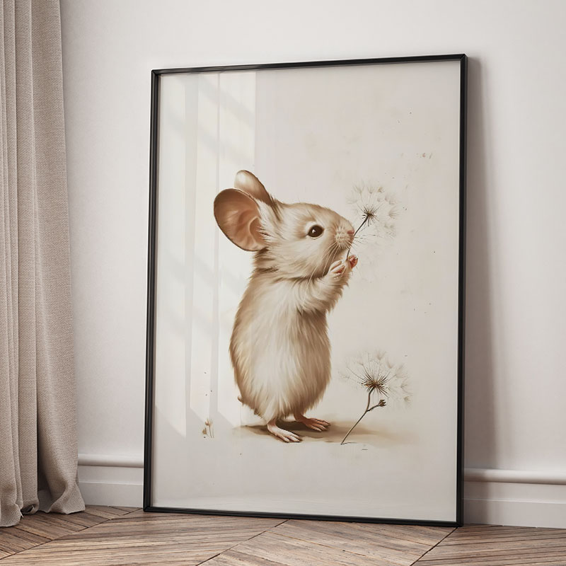 Póster de Animales: Oso, Conej - Baby Nursery Pictures reseña y precio