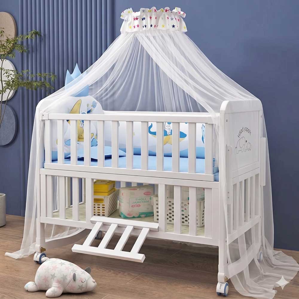 Cuna Premium para Bebé de Made - Convertible Crib Set reseña y precio