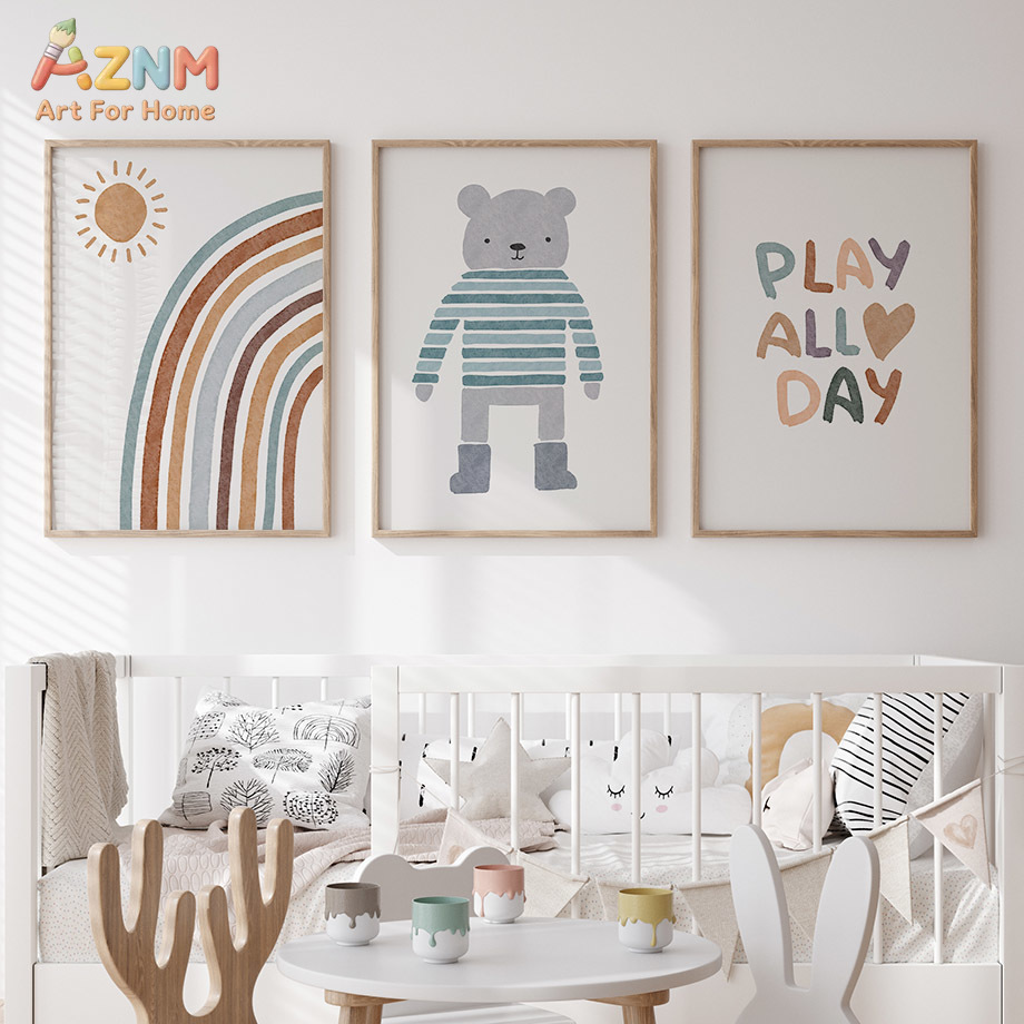AZNM Lienzo Decorativo para Co - Baby Boy Nursery Quotes reseña y precio