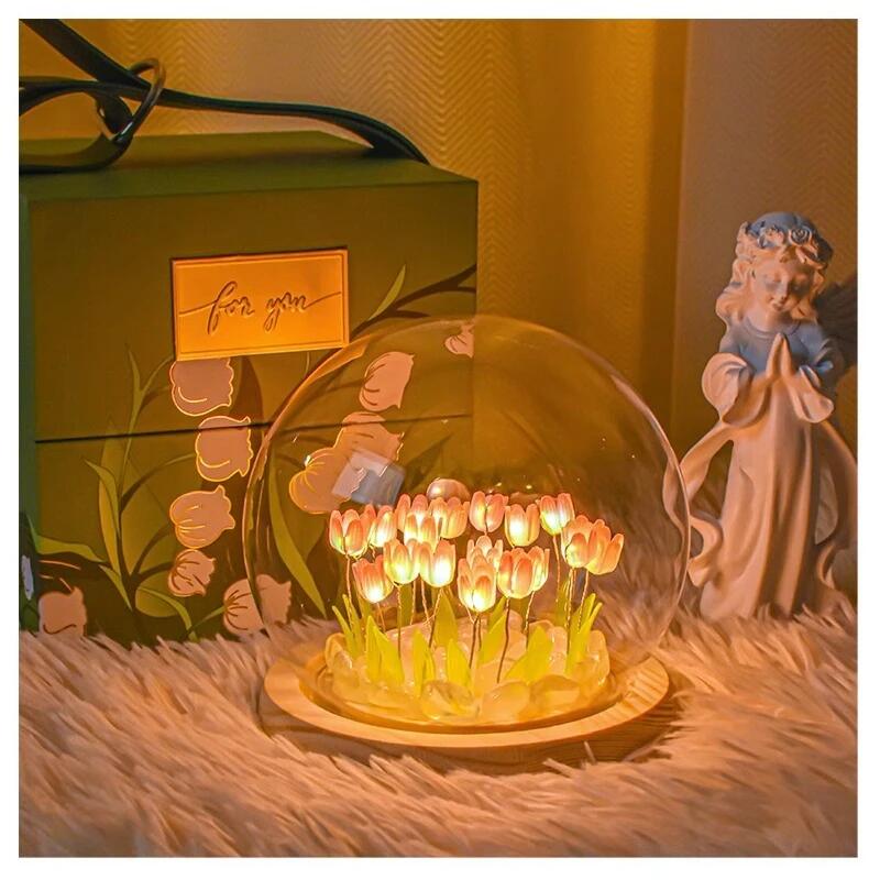 Flor de tulipán Artificial, ad - Baby Nursery Light reseña y precio
