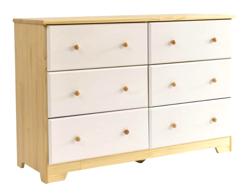 xx-Home Products Cómoda de 6 c - Drawer Dresser White reseña y precio